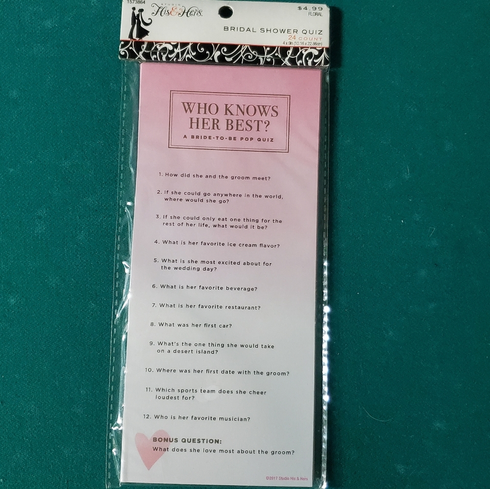Fun Bridal Shower Game